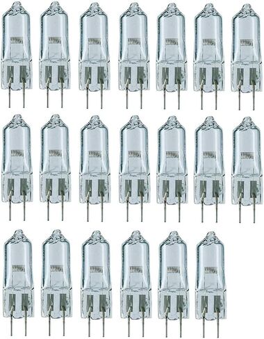10x G6.35 120V 35W/50W Halogen Light Bulb Clear Dimmable T4 Q35//CL/GY6.35 JCD 35/50 Watt 120 Volt Electric Wax Melter Plug Oil Warmer Aroma Tart Counter Kitchen Bathroom Mirror Fixture (35, Watts) in Kuwait