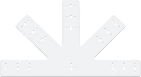 24x13.5 Gable Plate Truss Bracket Pergola Mending Plate Heavy Duty for Wood 4x4/6x6 Lumber 12 Pitch Powder Coated White in Saudi Arabia