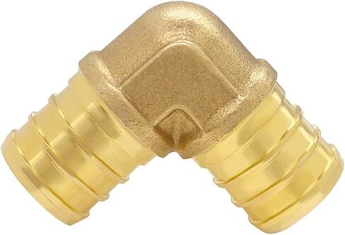 Hoashing 16 قطعة 3/4 بوصة 90 درجة الكوع PEX تركيب وصلات تجعيد نحاسية صلبة لخرطوم أنابيب PEX in Kuwait