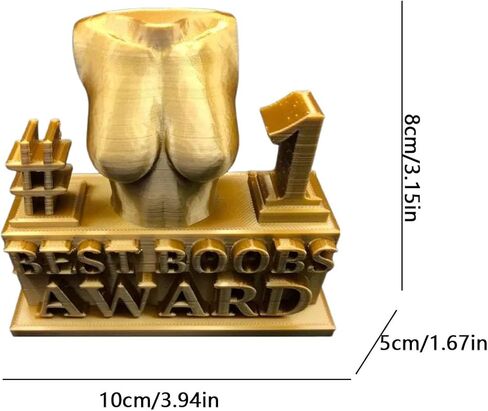 1 قطعة جائزة أفضل الحمار أنثى الجسم الشكل النحت الكأس ديكور الجدة مؤذ الورك بعقب الراتنج تمثال الكأس مضحك المنزل مكتب سطح المكتب الديكور ، ل مزحة هدية صديق زميل العمل (البوق الصدر) in Kuwait