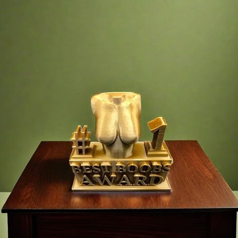 1 قطعة جائزة أفضل الحمار أنثى الجسم الشكل النحت الكأس ديكور الجدة مؤذ الورك بعقب الراتنج تمثال الكأس مضحك المنزل مكتب سطح المكتب الديكور ، ل مزحة هدية صديق زميل العمل (البوق الصدر) in Kuwait