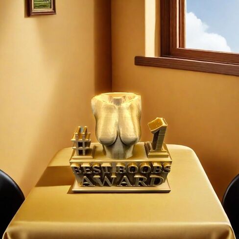 1 قطعة جائزة أفضل الحمار أنثى الجسم الشكل النحت الكأس ديكور الجدة مؤذ الورك بعقب الراتنج تمثال الكأس مضحك المنزل مكتب سطح المكتب الديكور ، ل مزحة هدية صديق زميل العمل (البوق الصدر) in Kuwait