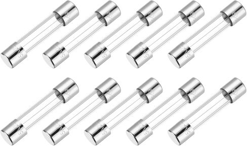 MECCANIXITY 5A 250V Glass Fuse 6x30mm Time Delay Fuse UL Listed Slow Blow Fuse for Home Appliances(Pack of 10) in Kuwait