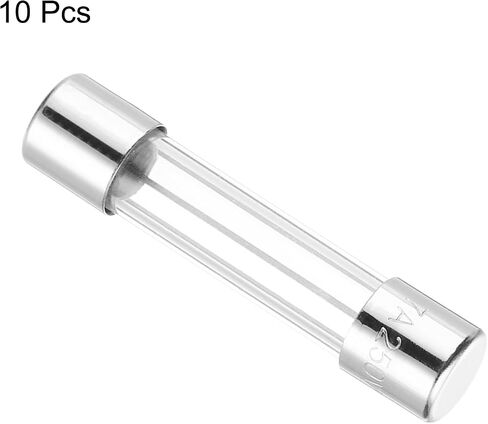 MECCANIXITY 5A 250V Glass Fuse 6x30mm Time Delay Fuse UL Listed Slow Blow Fuse for Home Appliances(Pack of 10) in Kuwait