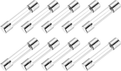 MECCANIXITY 5A 250V Glass Fuse 6x30mm Time Delay Fuse UL Listed Slow Blow Fuse for Home Appliances(Pack of 10) in Kuwait