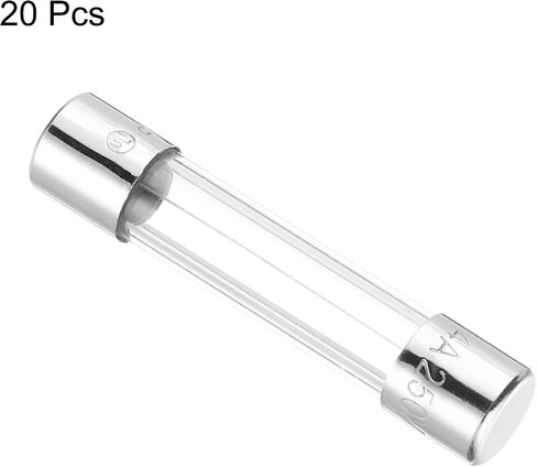 MECCANIXITY 3.15A 250V Glass Fuse 5x20mm Time Delay Fuse UL المدرجة فيوز ضربة بطيئة للأجهزة المنزلية (حزمة من 20) in Kuwait