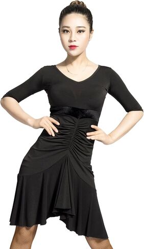 SCGGINTTANZ G3028 latin ballroom dance professional double sided wearable design swing dress in Saudi Arabia