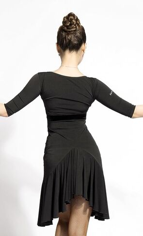 SCGGINTTANZ G3028 latin ballroom dance professional double sided wearable design swing dress in Saudi Arabia