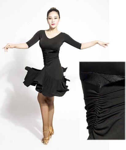 SCGGINTTANZ G3028 latin ballroom dance professional double sided wearable design swing dress in Saudi Arabia