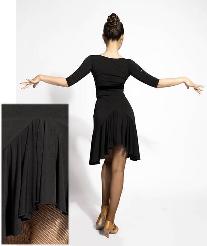 SCGGINTTANZ G3028 latin ballroom dance professional double sided wearable design swing dress in Saudi Arabia