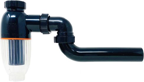 PF WaterWorks PT5001-2 SinkGENIE No Mess Money Saving P-Trap - 2 Pack, Black and Transparent in Saudi Arabia