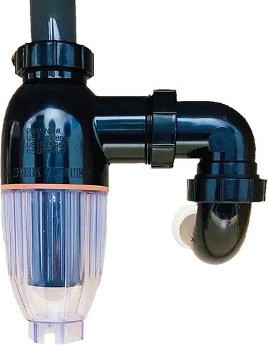 PF WaterWorks PT5001-2 SinkGENIE No Mess Money Saving P-Trap - 2 Pack, Black and Transparent in Saudi Arabia