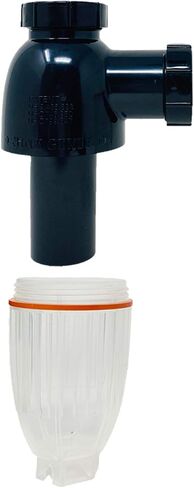 PF WaterWorks PT5001-2 SinkGENIE No Mess Money Saving P-Trap - 2 Pack, Black and Transparent in Saudi Arabia