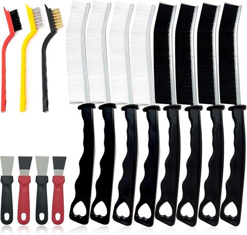 15 قطعة من فرشاة تنظيف الشقوق، فرشاة تنظيف فجوات ذات شعيرات صلبة متعددة الوظائف، فرشاة تنظيف الجص، فرشاة المرحاض، فرشاة تنظيف لبلاط الدش، أدوات تنظيف الفجوات النحيفة للاستخدام المنزلي، الحمام in Kuwait