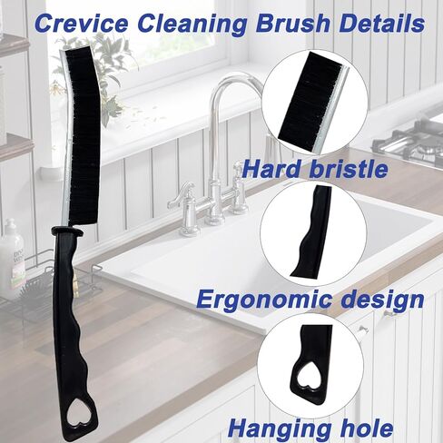 15 قطعة من فرشاة تنظيف الشقوق، فرشاة تنظيف فجوات ذات شعيرات صلبة متعددة الوظائف، فرشاة تنظيف الجص، فرشاة المرحاض، فرشاة تنظيف لبلاط الدش، أدوات تنظيف الفجوات النحيفة للاستخدام المنزلي، الحمام in Kuwait