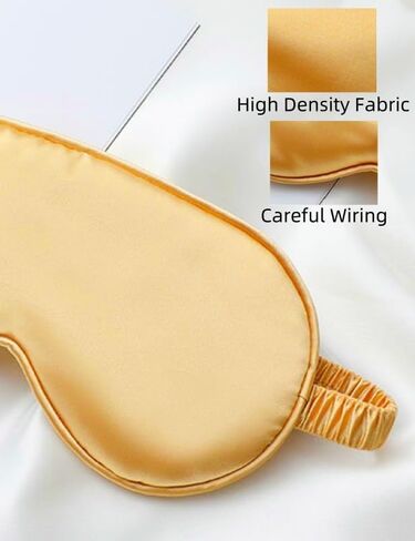 4 Pack Silk Eye Mask,Ultra Soft Satin Sleep Masks for Men & Women,Shading Effect, Zero Pressure and Eco-Friendly, Perfect for Sleeping & Traveling(gray, pink, blue, and yellow). in Kuwait