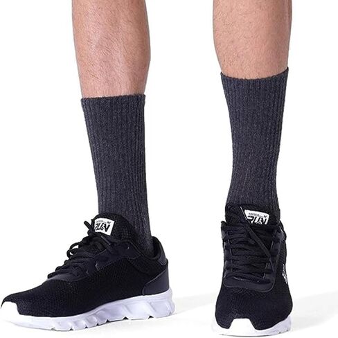 20 Pairs Crew Athletic Socks for Women Moisture Wicking Cushion Crew Socks for Sport Running Traveling in Kuwait