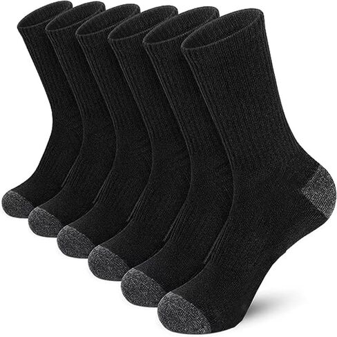 20 Pairs Crew Athletic Socks for Women Moisture Wicking Cushion Crew Socks for Sport Running Traveling in Kuwait