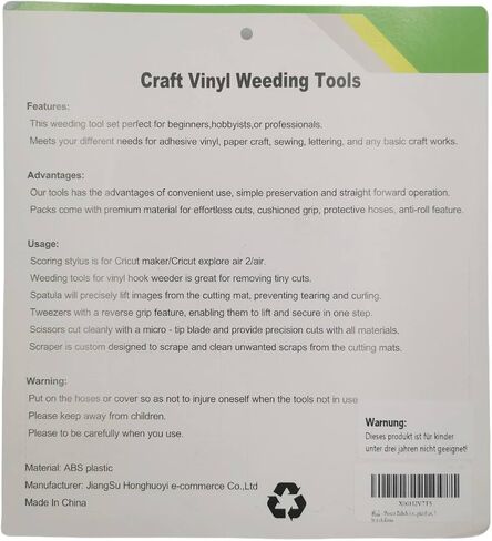Weeding Tools for Vinyl, 7PCS Basic Tools Set for Cricut, Scissors,Scrape,Weeders,Tweezers,Spatula,Scoring Stylus, Vinyl Weeding Tools for Cricut/Silhouette/Siser/Oracal, Gray in Saudi Arabia