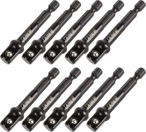 ARES 70387-10-Piece 3/8-Inch Drive 3-Inch Impact Grade Socket Adapter Set - Turns Impact Drill Drivers into High Speed Socket Drivers in Saudi Arabia