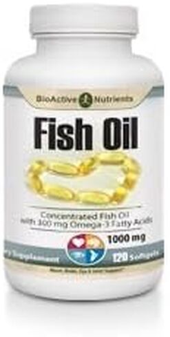 كبسولات مكملات زيت السمك - 1000 ملجم من زيت السمك أوميجا 3 النقي لكل حصة - الأحماض الدهنية DHA وEPA - للنساء والرجال - 100 كبسولة هلامية in Kuwait