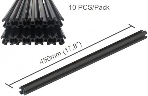 XBEAMS Rigid Lightweight Plastic T Slot 2020 Extrusion DIY (5, Pink, 450mm) in Kuwait
