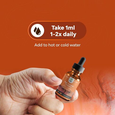 البيوتين السائل والكولاجين لنمو الشعر - كولاجين سائل للنساء والرجال للشعر والبشرة والأظافر مع البيوتين - كولاجين بحري عالي الامتصاص وقطرات سائلة البيوتين لنمو الشعر (عبوتان) in Kuwait