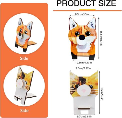 حامل نظارات خشبي، قطعتين على شكل حيوان (البطريق، الكسلان)، حامل عرض مزخرف لتنظيم المنزل in Kuwait