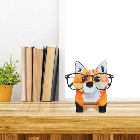 حامل نظارات خشبي، قطعتين على شكل حيوان (البطريق، الكسلان)، حامل عرض مزخرف لتنظيم المنزل in Kuwait