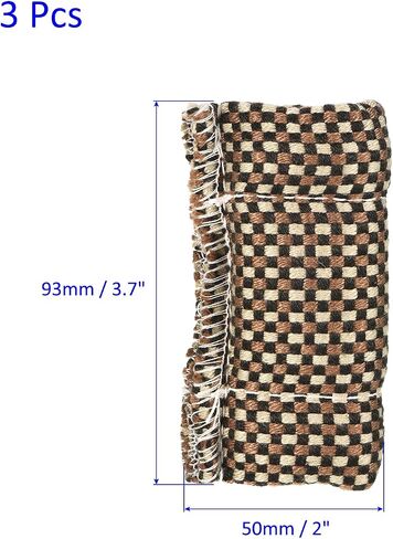 3 Pack Billiard Cue Cleaner - Pool Stick Cue Shaft Cleaner, Cotton Cleaning Tool Towel Cloth, Apply to Billiards Cue Cleaning (93 x 50 Mm, Brown) in Saudi Arabia