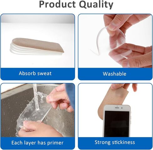 2PCS Adjust a Lift Heel Lift Orthopedic Heel Lifts, Gel Heel Wedge Inserts, 4-Layer Stackable Lifts Shorter Leg Uneven HIPS, for Leg Length Discrepancies, Heel Pain, Heel Spurs in Kuwait
