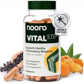 nooro Vital Step Curcumin Supplement - Joint Comfort, Healthy Inflammatory Response, Mobility Support, 30-Day Supply