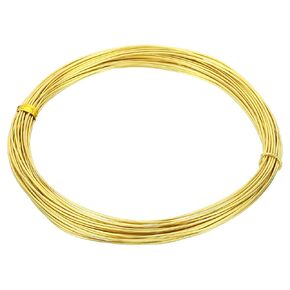 PATIKIL Half Hard Brass Wire, 2Pcs 26Gauge/0.4mm Diameter 10m/32.8ft Pure Craft Wire for Jewelry Making Beading Garden Plants