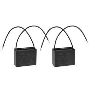 uxcell Ceiling Fan Capacitor CBB61 30uF 250V AC 2 Wires Metallized Polypropylene Film Capacitor 58x45x26mm for Electric Fan Pump Motor Generator 2Pcs