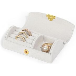 Mini Earring Jewelry Travel Case, Portable Traveling Jewelry Organizer Storage Case, Cute Small Jewelry Organizer Box, Jewelry Storage Holder for Womens Girls Rings Earrings Necklaces (Pink) in Kuwait