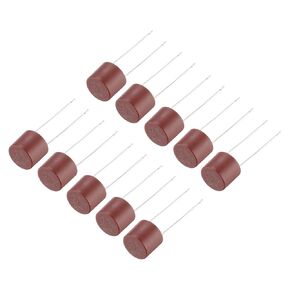 uxcell 50Pcs Cylindrical DIP Mounted Miniature Round Slow Blow Micro Fuse for Electronic Parts PCB LCD Repair, T8A 8A 250V, Red