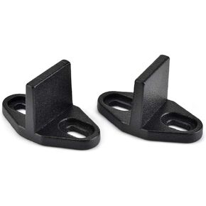 Barn Door Floor Guides, 2 Pack Sliding Door Bottom Guide Floor Mount, T Shape Track Guide Hardware, Black