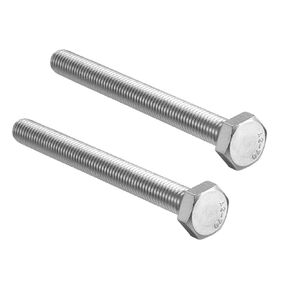uxcell M10x100mm Hex Bolts 304 Stainless Steel Hexagon Screw Bolt 2pcs