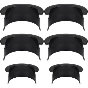 Veemoon 6pcs Billiard Hole Liners Pool Table Pocket Replacement Billiards Protective Pocket Plastic Pool Table Insert Billiard Net Frame Pocket Liner Pool Table Accessories (Black)