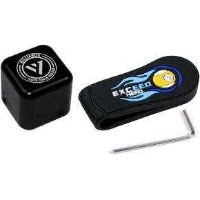Pool Cue Square Chalk Holder Portable Cue Chalk Holder with Silicone Clip for Chalk Billiard Cue Snooker Accessory