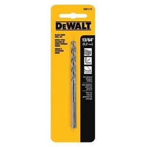DW1113 13/64-In. Black Oxide Drill Bit - Quantity 5 in Kuwait