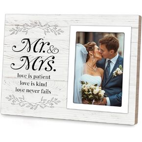 Wedding Gifts for Couple 2024, Wedding Picture Frame 8x10, Mr & Mrs Gifts, Best Wedding Gifts for Newlyweds, Wedding Shower Gifts, Bridal Shower Gifts for Bride
