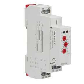AC/DC 12-240v Delta Timer Soft Starter,Timer Delay Relay Motor Starter, LED Indicator Show Working Status,for Delta Motor Start Control (A230)