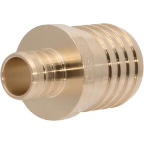SharkBite 1-1/4 x 1 Inch Brass Crimp Reducing Coupling, PEX Pipe, PE-RT, UC013528
