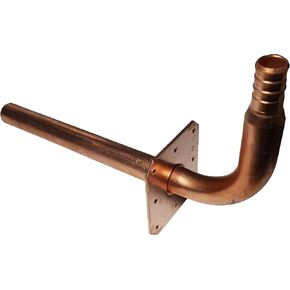 10 Pieces XFITTING Copper STUB Out Elbow for 1/2'' PEX TUBING with Ear/Nail Flange 3 1/2'' X 8''