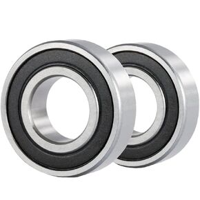 2 Pcs Premium 6207 2RS ABEC3 Rubber Sealed Deep Groove Ball Bearing 35x72x17mm