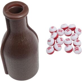 Wine red Billiard Table Kelly Billiard Shaker Bottle Red Pea Billiards Billiards Table Accessories Billiards Training AIDS Billiard Number dice -1 Set