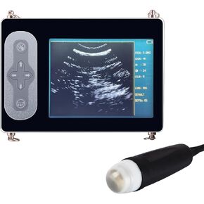 ماسح ضوئي بالموجات فوق الصوتية البيطرية للبقر، مع مسبار قطاع ميكانيكي مقاوم للماء 3.5 ميجا هرتز للكلاب والقطط والأغنام والخيول، وشاشة عرض LCD ملونة مقاومة للماء مقاس 5.6 بوصة in Kuwait