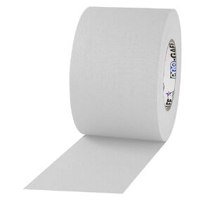 4" Width ProTapes Pro Gaff Premium Matte Cloth Gaffer's Tape With Rubber Adhesive, 11 mils Thick, 55 yds Length, White (Pack of 1)