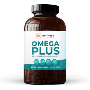 JJ Virgin Omega Ultra High-Dose Fish Oil Supplement - Omega 3 Supports Cardiovascular System & Joints, Complete EPA & DHA Promotes Memory, Focus & Healthy Response to Stress (60 Softgels)